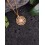 Pendentif en pierre Quartz Rose ou Labradorite acier inoxydable