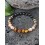 Bracelet en Obsidienne Noire, Pyrite, Pierre de Soleil & Oeil de Tigre