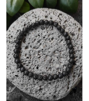 Bracelet en pierre de lave