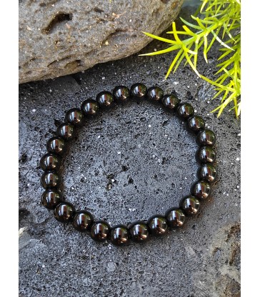 Bracelet " Maitrise & Anti stress " en Onyx Noire