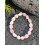 Bracelet Quartz rose Perle Irrégulière