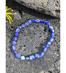 Bracelet Lapis Lazuli Perle Irrégulière