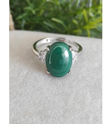 Bague Malachite Ajustable
