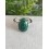Bague Malachite Ajustable - Argent sterling