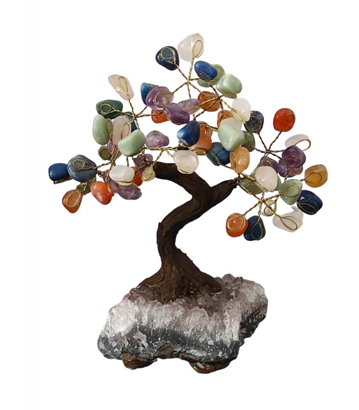 Acheter Arbre de vie en améthyste, arbre chakra, bonsaï en fil de