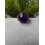 Bague ronde en pierre naturelle Agate Violette Ajustable