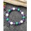 Bracelet Malachite, Pierre de lune et Améthyste
