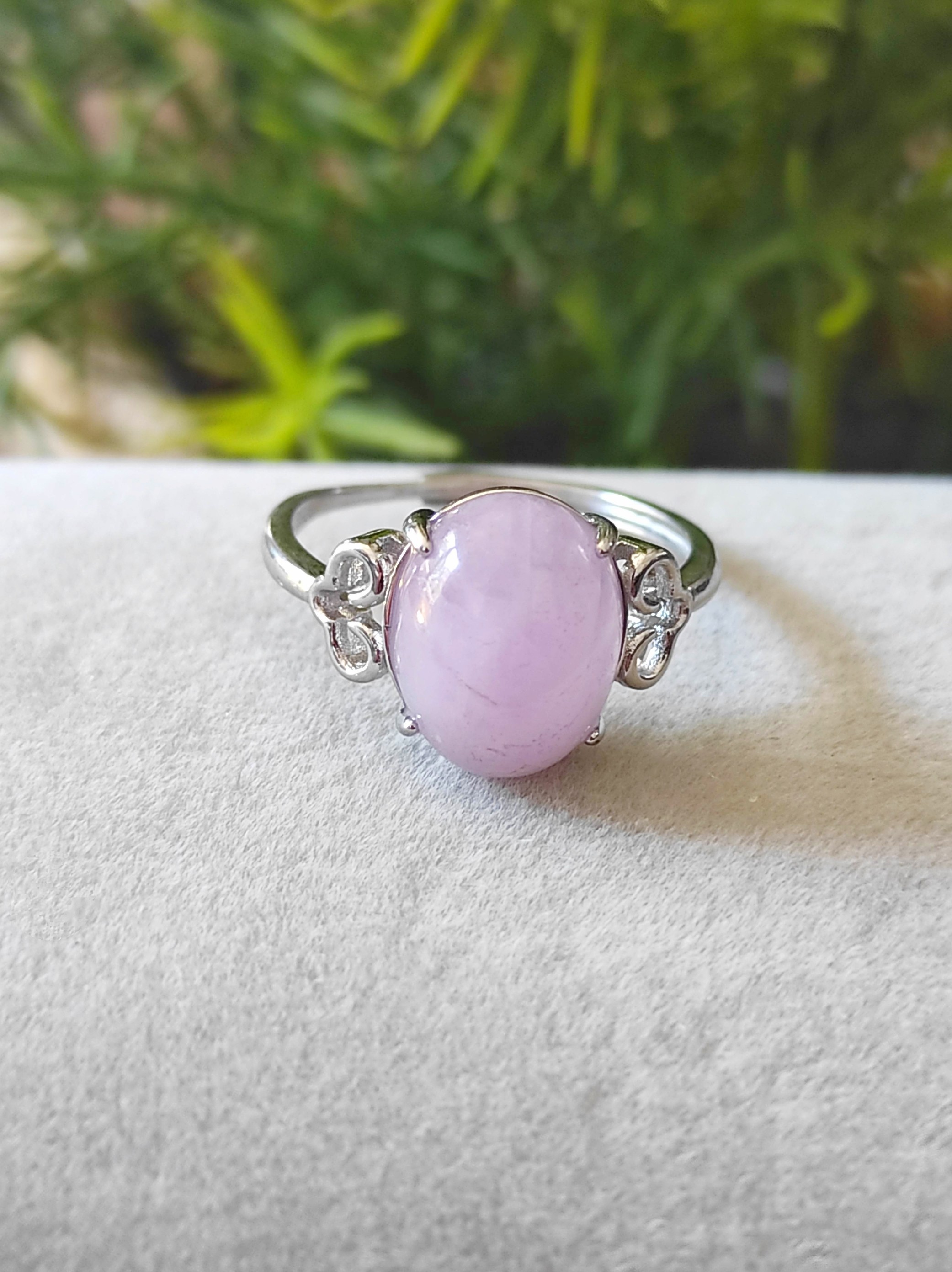 Bague en Kunzite Ajustable argent sterling 925