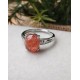 Bague en Pierre de Soleil - Ajustable - Argent sterling 925