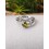 Bague Péridot - Ajustable en Argent Sterling