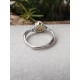 Bague en Opale de feu ajustable