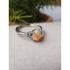Bague en Opale de feu ajustable
