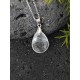 Pendentif " Amplificateur "en Cristal de Roche Argent sterling 925