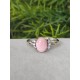 Bague en Opale Rose - Ajustable en Argent sterling 