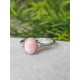 Bague en Opale Rose - Ajustable en Argent sterling 