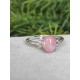 Bague en Opale Rose - Ajustable en Argent sterling 