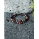 Bracelet " Triple Protection " en pierre naturelle Oeil de Taureau, Obsidienne & Hématite - Ajustable